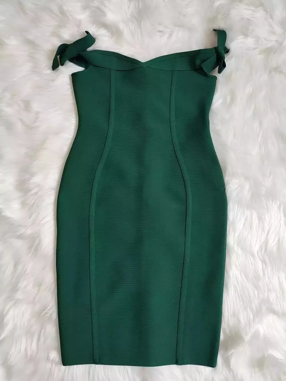 Elegance Off Shoulder Bandage  Dress