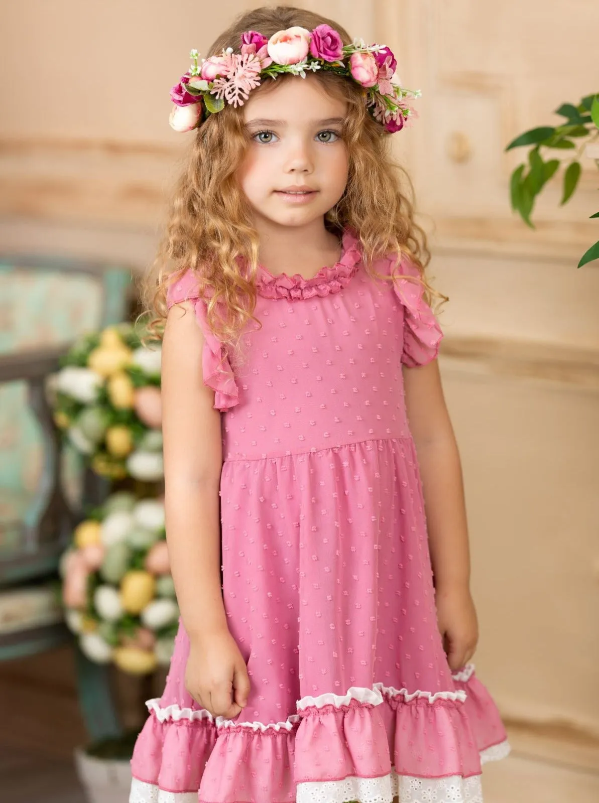 Girls Create Your Own Sunshine Pink Summer Dress